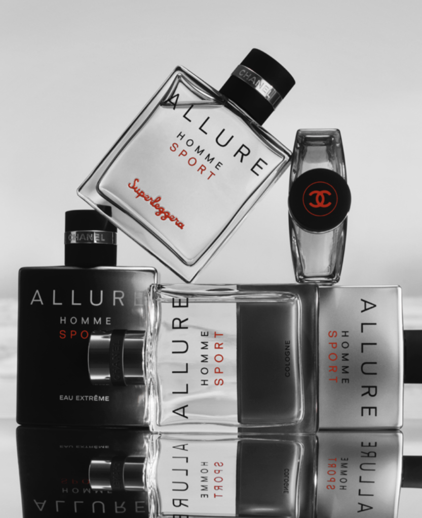 Botellas del perfume Allure de Chanel