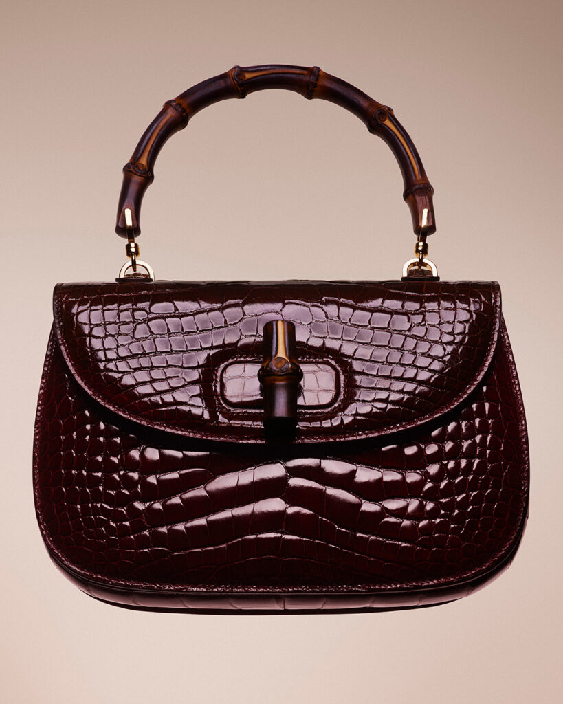 Bolso Bamboo Gucci en color granate 